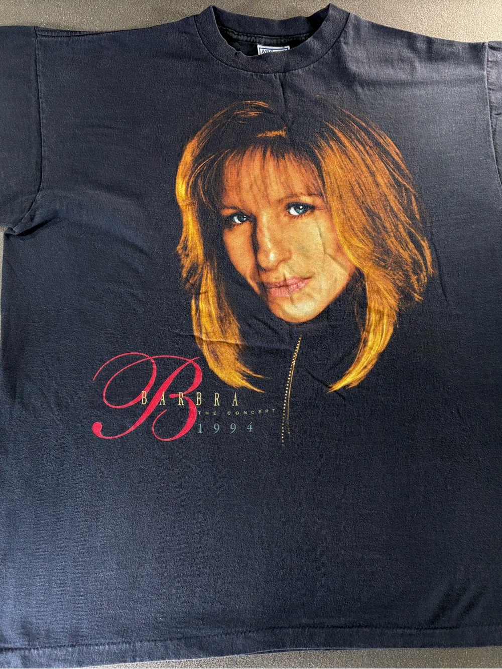 Vintage 1994 Barbra Streisand T-Shirt Adult X Large The Concert Tour MGM Used